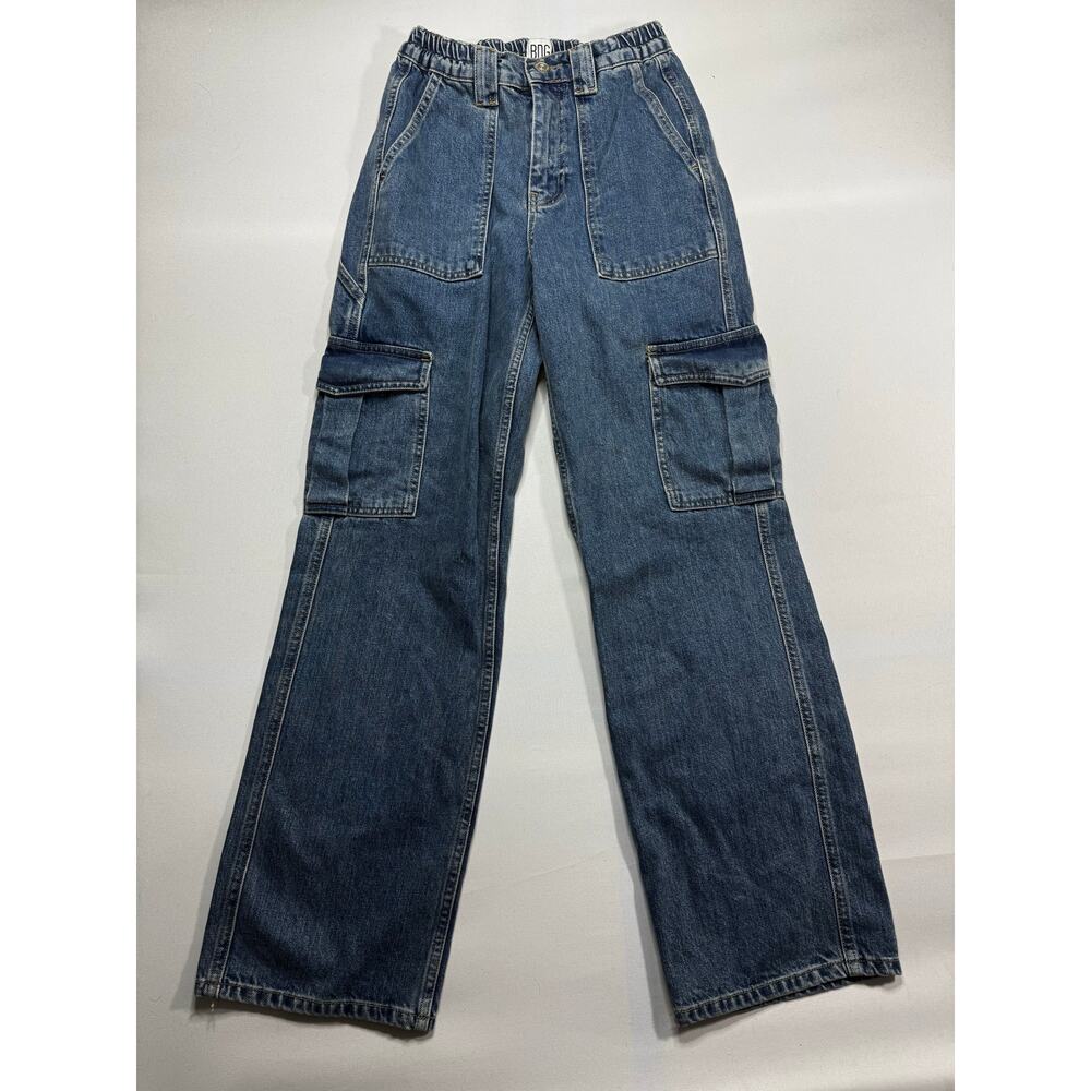 BDG Urban Outfitters Women's Baggy Cargo Blue  Jeans - Size 25x32 (24x30)*